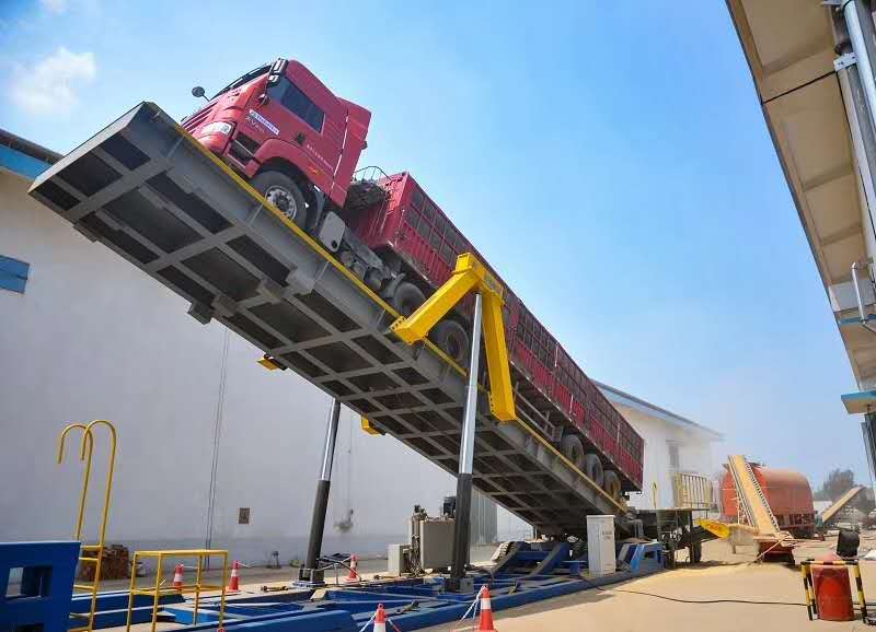 液压翻板卸车平台